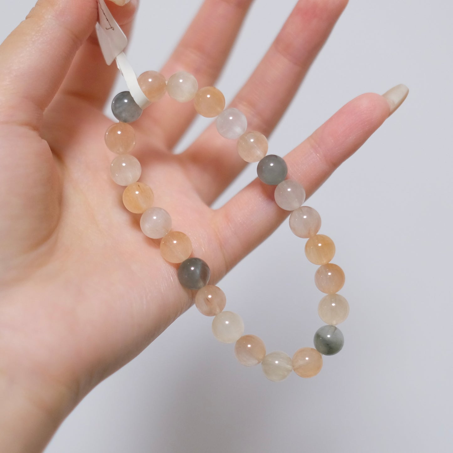 LS0214 粉白灰兔毛晶